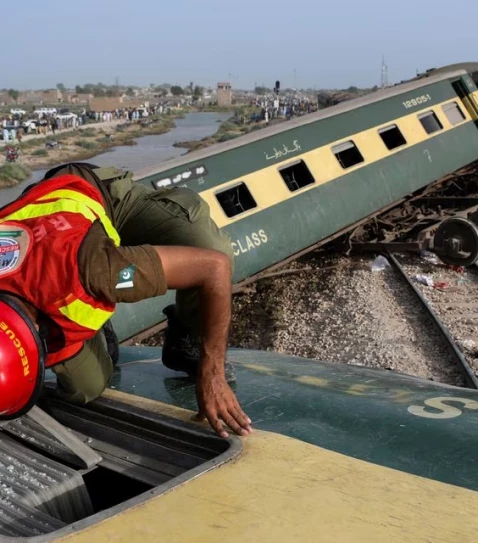 a rescue worker searches for victims after the accident photo reuters