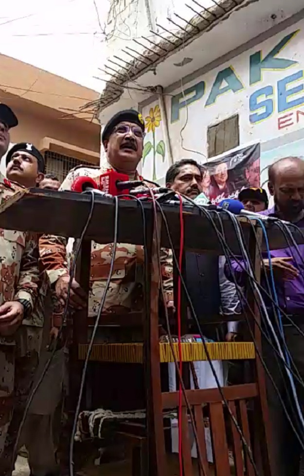 DG Rangers speaking tot he media. PHOTO: EXPRESS