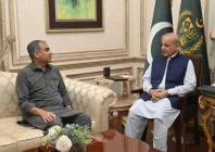 interior minister mohsin naqvi meeting prime minister shehbaz sharif in lahore on july 6 photo express