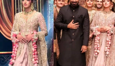 influencers join as showstoppers at bridal couture week and the internet is divided