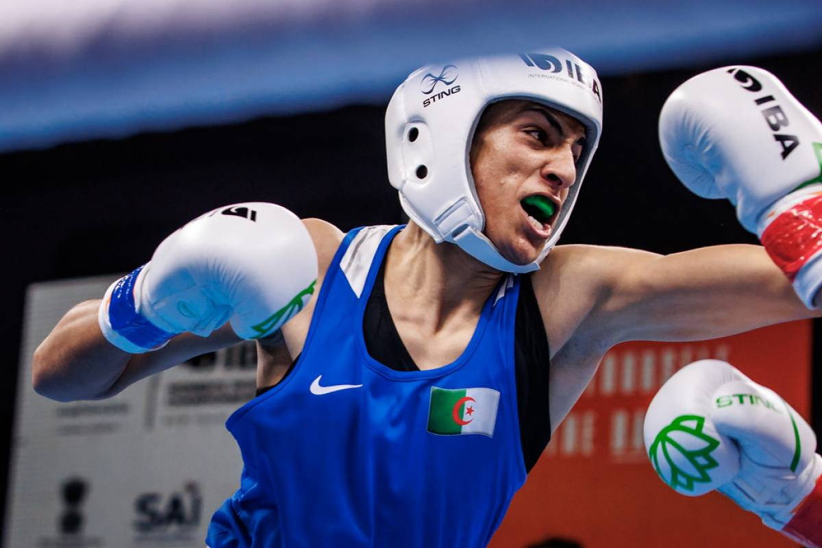 Photo of Algerian boxer excluded from women's world final