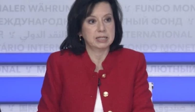 imf communications director julie kozack addressing a press briefing on thursday photo screengrab