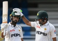 abdullah shafique 107 and babar azam 86 guide pakistan to 266 2 at stumps photo afp file