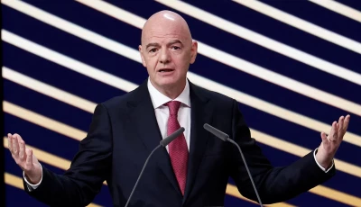 fifa president gianni infantino speaks during the event photo reuters