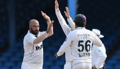 off spinner sajid khan took four wickets to help pakistan move towards victory in the second test photo pcb