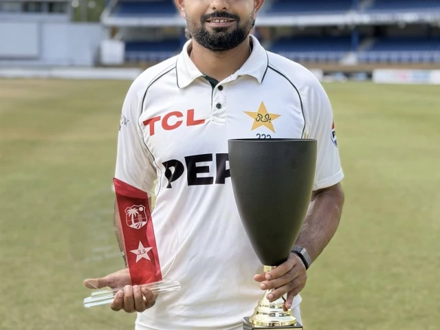pakistan captain babar azam is the joint player of the series photo pcb pakistan captain babar azam is the joint player of the series photo pcb