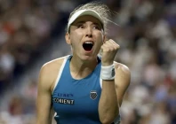 russia s ekaterina alexandrova celebrates after upsetting world number one aryna sabalenka of belarus in a fourth round match at the wta toronto masters photo afp