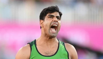 arshad nadeem is set to return to training as he targets a strong comeback in his upcoming events photo afp file arshad nadeem is set to return to training as he targets a strong comeback in his upcoming events photo afp file