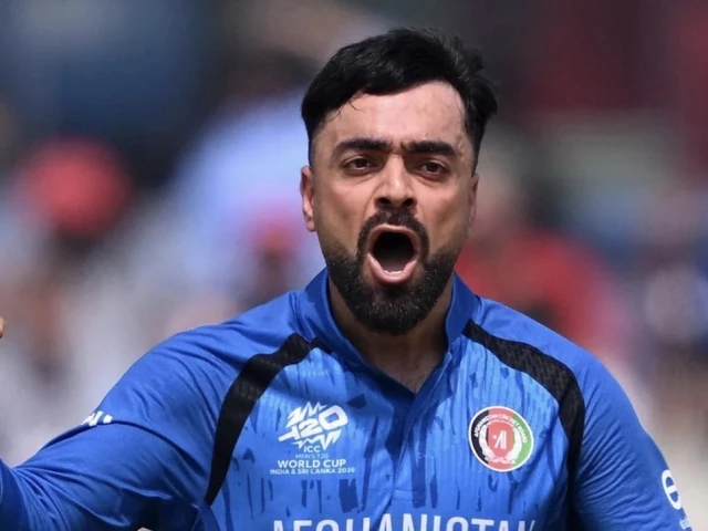 rashid khan produced another influential all round performance as his side beat ireland by three wickets in belfast on monday photo afp rashid khan produced another influential all round performance as his side beat ireland by three wickets in belfast on monday photo afp