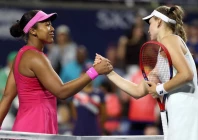 world number two elena rybakina of kazakhstan celebrates defeating japan s naomi osaka to reach the semi finals of the wta toronto masters photo afp