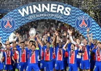 paris st germain s marquinhos lifts the trophy with teammates after winning the uefa super cup photo reuters paris st germain s marquinhos lifts the trophy with teammates after winning the uefa super cup photo reuters