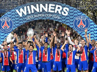 psg down aston villa to retain uefa super cup