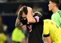 argentine star striker lionel messi of inter miami reacts after missing a first half penalty kick in his club s mls loss at nashville photo afp file