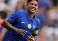 chelsea midfielder enzo fernandez in action during a pre season friendly against real sociedad at stamford bridge photo afp