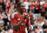 liverpool s jeremy jacquet celebrates scoring their first goal against como photo reuters liverpool s jeremy jacquet celebrates scoring their first goal against como photo reuters