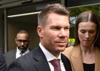 australian cricket great david warner was fined and ordered to use a vehicle breathalyser lock on tuesday photo afp
