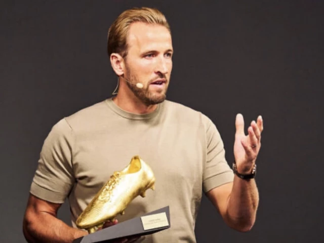 harry kane collected the prize after scoring the most goals in europe s top divisions last season photo afp harry kane collected the prize after scoring the most goals in europe s top divisions last season photo afp
