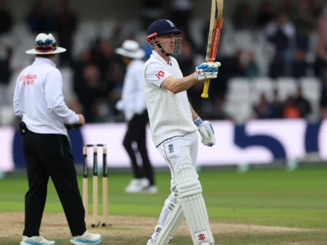 england s harry brook celebrates his fifty in the first test against pakistan at headingley photo afp england s harry brook celebrates his fifty in the first test against pakistan at headingley photo afp