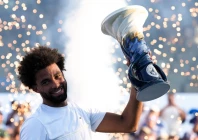 arthur fils fra celebrates with the rookwood cup after defeating frances tiafoe usa during the finals of the cincinnati open at lindner family tennis center photo reuters