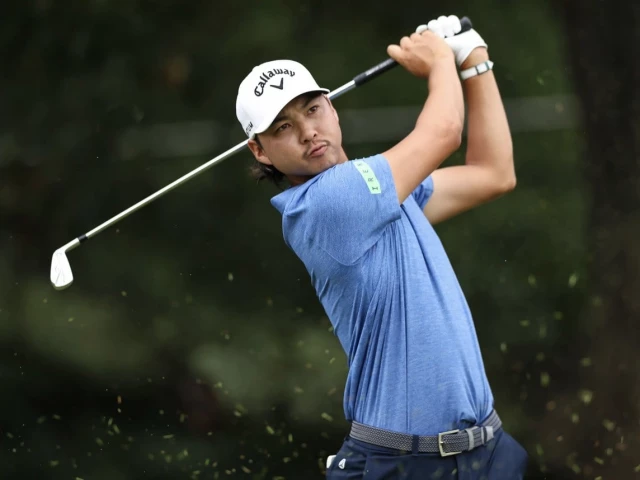 min woo lee fired an eight under par 62 at the tour championship photo afp min woo lee fired an eight under par 62 at the tour championship photo afp