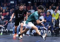 pakistan s top player noor zaman extends an impressive performance to reach the quarter finals of the optasia championships in england photo app