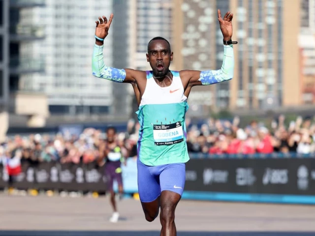 ethiopia s addisu gobena crosses the finish line to win the sydney marathon photo reuters ethiopia s addisu gobena crosses the finish line to win the sydney marathon photo reuters