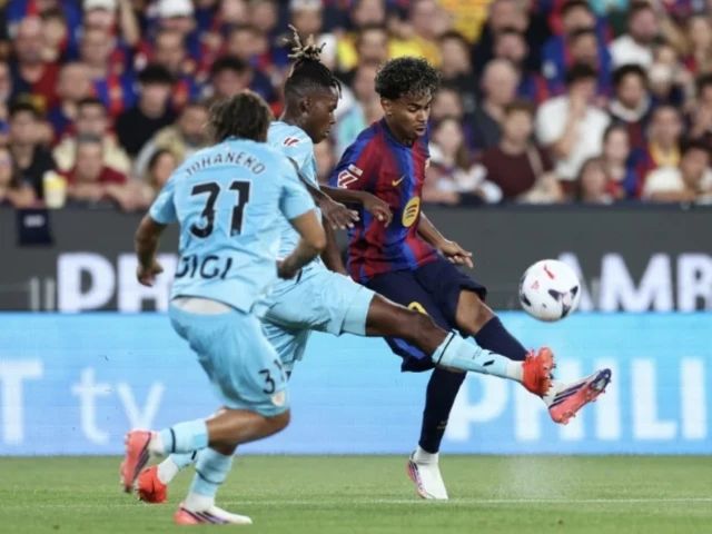 spanish winger lamine yamal is finding his top level again said barca coach hansi flick on sunday photo afp spanish winger lamine yamal is finding his top level again said barca coach hansi flick on sunday photo afp