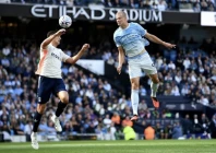 erling haaland headed manchester city in front against coventry photo afp