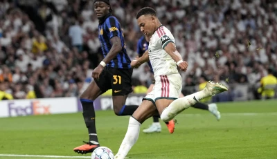 kylian mbapp scores real madrid s opener against inter milan photo afp kylian mbapp scores real madrid s opener against inter milan photo afp