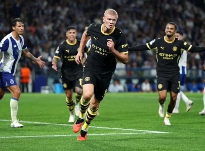 haaland double powers man city to victory