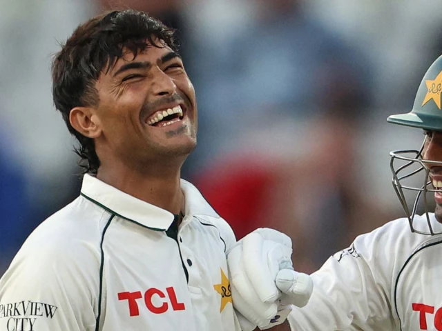 razaullah smashed nine sixes to equal tim southee s record for the most by a player on test debut during a remarkable innings against england at edgbaston photo afp razaullah smashed nine sixes to equal tim southee s record for the most by a player on test debut during a remarkable innings against england at edgbaston photo afp