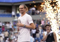 germany s alexander zverev celebrates with the trophy after winning the men s singles final against ben shelton of the us photo afp