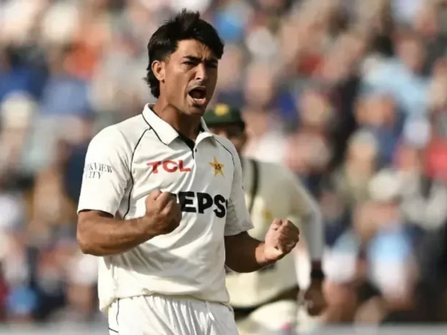 pakistan s razaullah delivered a notable performance in his test debut against england photo afp pakistan s razaullah delivered a notable performance in his test debut against england photo afp