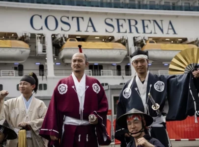 asian games cruise ship arrives asian games cruise ship arrives