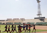 runners compete during the women s 5000 meters run at iaaf world athletics championships national trials at the nyayo national stadium nairobi photo reuters