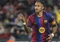 raphinha bags hat trick as barcelona score 7 to set record start photo afp