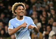 floyd samba scored twice on his manchester city debut photo afp