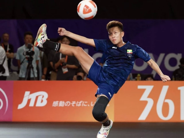 Myanmar win first Asian Games teqball gold