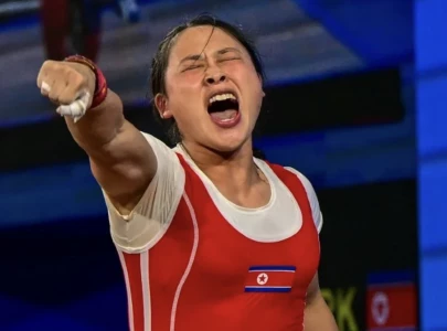 north korea weightlifter sets three world records for asian games gold