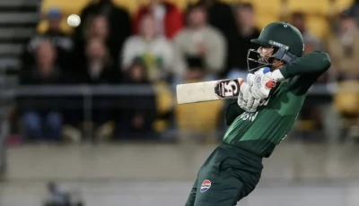 pakistan s abdul samad hit a six and four fours off one over from mustafizur rahman photo afp