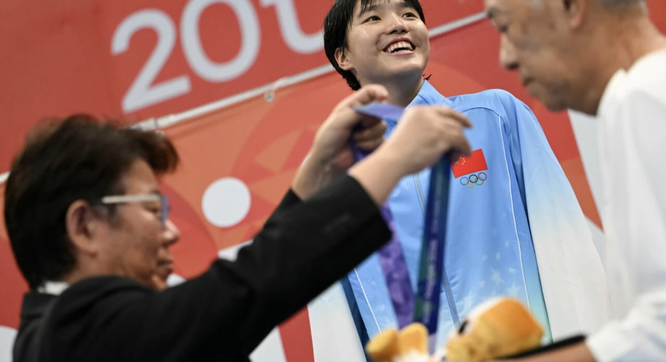 china s yu zidi was one of the stars of the games photo afp