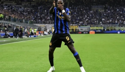 marcus thuram scored inter milan s third goal against parma photo afp