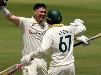 renshaw celebrates second test century after a decade long wait