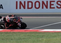 aprilia racing s marco bezzecchi in action during the motogp race at the indonesian grand prix in mandalika indonesia photo reuters