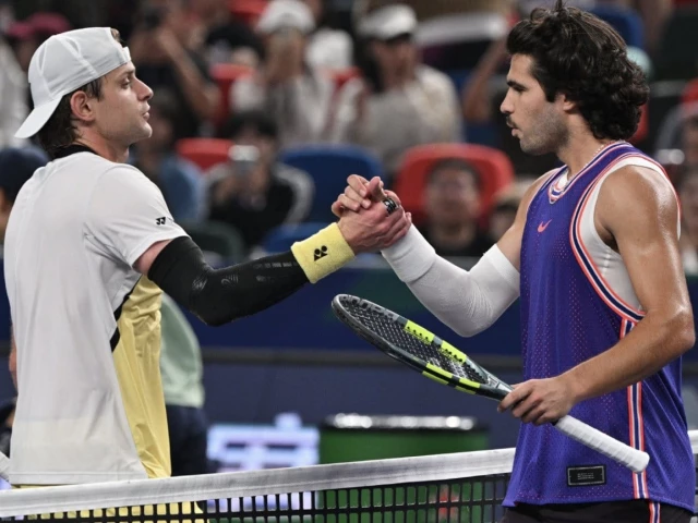 Alcaraz exits Shanghai Masters in straight-sets loss