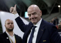 fifa president gianni infantino reacts after spain win the under 20 women s world cup final against north korea in lodz poland on september 27 2026 photo reuters