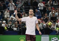 alexander zverev advanced to the fourth round of the shanghai masters after defeating quentin halys in a difficult three set test photo afp