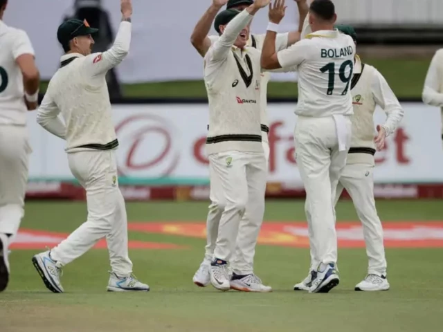 boland removed aiden markram and david bedingham off successive deliveries to give australia the upper hand in a contest that barely got going photo afp boland removed aiden markram and david bedingham off successive deliveries to give australia the upper hand in a contest that barely got going photo afp