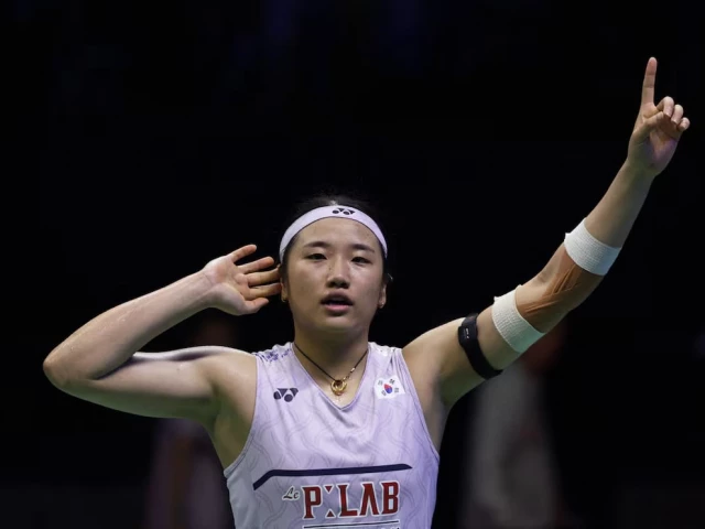 south korea s an se young celebrates after winning the women s final against japan s akane yamaguchi photo reuters south korea s an se young celebrates after winning the women s final against japan s akane yamaguchi photo reuters