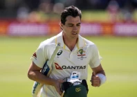 australia s captain pat cummins walks back to the pavilion after his dismissal photo afp